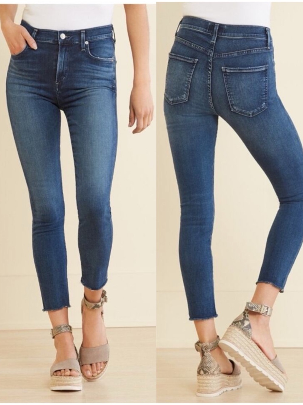 AGOLDE Sophie Midrise Crop Slim Jean in Claremont